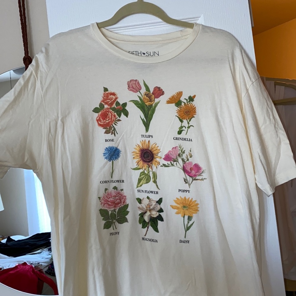 Fifth Sun (from Target) flower graphic tee